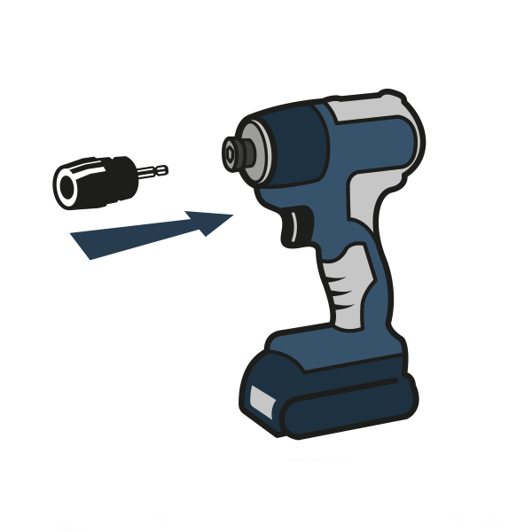 VersaDrive® Rapid-Lock 1/4" Impact Driver Adapter (111027-014A)