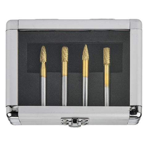 GoldMax™ Tungsten Carbide Burr Set, 4 Piece (4020)